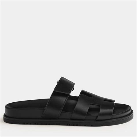 hermes sandal rubber|Hermes black chypre sandals.